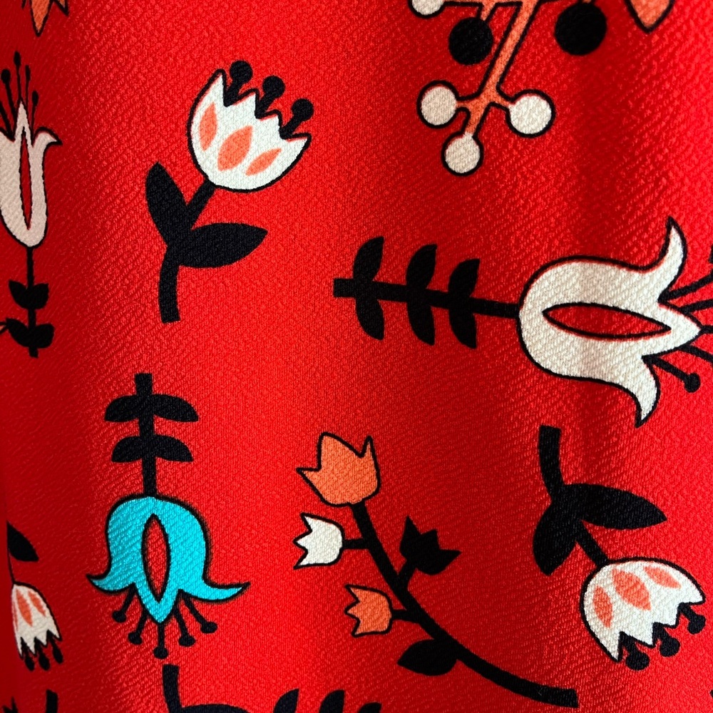 Floral Red Skirt - Picture 2 of 3